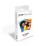 Zink pack de 30 papiers autocollants 75x50mm - impressions instantan�es de qualit� sup�rieure, couleurs ...