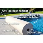 Feutrine géotextile 350 pp - rouleau 25 x 2 mètres Feutrine géotextile 350 pp - rouleau 25 x 2 mètres