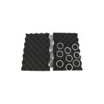 Paire de brosses mousses noires avec 14 clips zodiac Paire de brosses mousses noires avec 14 clips zodiac