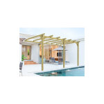 Pergola bois piscine orlans maderland