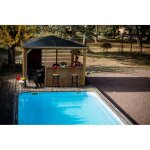 Pool house bar bois tht double paroi ventelles Pool house bar bois tht double paroi ventelles