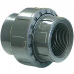 Raccord union 3 pi�ces diam�tre 50mm 1 1 / 2 � coller / f � visser