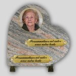 La boutique fun�raire coeur fun�raire granit juparana - m�daillon et inserts personnalisables