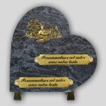 La boutique fun�raire coeur fun�raire granit mass blue coeur - village en bronze et inserts personnalisables ...