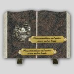 La boutique fun�raire livre fun�raire granit himalaya - maison avec une rivi�re et inserts personnalisables ...