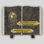 La boutique fun�raire livre fun�raire granit himalaya - vierge et inserts personnalisables
