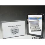 Ricestone 1b) cadre photo plexi a5. prsentoir visuel magntique.