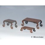 Ricestone 1c) table en laiton (grande) pr�sentation d'accessoires.