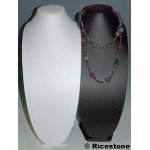 Ricestone 6e) grand buste pr�sentoir de collier et sautoir, h=55cm,