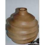 Ricestone 8a) buste prsentation bois vase dco - vitrine, h= 15 cm.