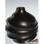 Ricestone 8b) buste prsentation bois vase dco - vitrine, h= 21 cm.