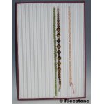 Ricestone 8b) grand plateau pour collier similicuir, fond blanc