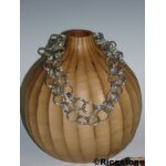 Ricestone 8c) buste bois lign� vase d�co - vitrine, h= 20 cm.