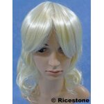 Ricestone perruque synthtique blond presque blanc