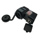 Adaptateur allume cigare bike it kit d alimentation 12 v, 2 ports usb