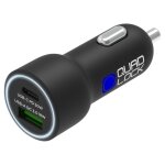 Adaptateur allume cigare quad lock double usb noir