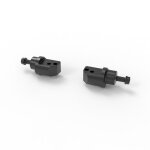 Adaptateur repose pied rizoma passager - 22 mm noir