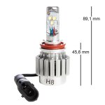 Ampoule tecno globe led ventile h8