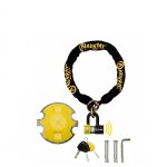 Antivol auvray pack chaine xtrem mini alert lasso 120 sra + point fixe securite twin d. 14