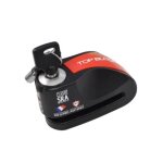 Antivol top block alarme ava - 14 sra noir avec pochette de rangement et cordon de rappel