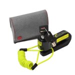 Antivol top block bloque disque dk500 sra avec sacoche et cordon noir