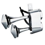 Avertisseur riveco sonore air horns harley davidson chrome