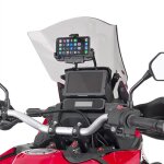 Barre de fixation guidon givi chassis pour support gps