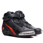 Baskets moto dainese superya black / red fluo