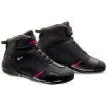 Baskets moto ixon gambler lady - femme noir / fuschia