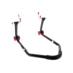 B�quille bihr stand arri�re d�montable universelle noir avec supports en ''v''
