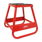 B�quille lat�rale p2r trepied - leve cross stand fixe tabouret acier rouge