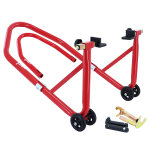 B�quille p2r leve - bequille stand arriere avant universel acier rouge charge maxi 250 kg