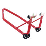 B�quille p2r leve - bequille stand arriere universel monobloc acier rouge support en v tube diam 38 mm ...