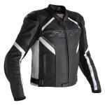 Blouson airbag rst sabre cuir airbag noir / blanc