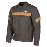 Blouson moto dxr chuck tex men dark brown / camel Blouson moto dxr chuck tex men dark brown / camel