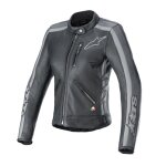 Blouson moto alpinestars stella dyno black tar gray dark gray