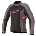 Blouson moto alpinestars stella t - kira v2 air tar gray black diva pink