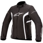 Blouson moto alpinestars stella t - kira v2 waterproof black white