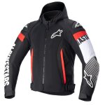 Blouson moto alpinestars zaca air black white red fluo