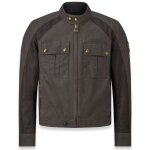 Blouson moto belstaff temple coton wax mahogany