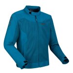 Blouson moto bering alias bleu
