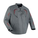 Blouson moto bering dundy king size gris / rouge