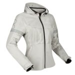 Blouson moto bering lady profil 17353 gris / noir