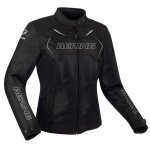 Blouson moto bering lady volga noir / blanc