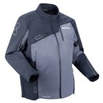 Blouson moto bering oxygen king size noir / gris