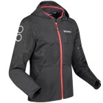 Blouson moto bering profil noir / rouge