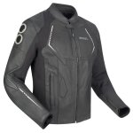 Blouson moto bering radial noir / blanc