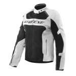 Blouson moto dainese air frame 3 tex women light gray / black