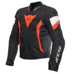 Blouson moto dainese avro 5 tex black / red fluo / white