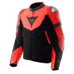 Blouson moto dainese iperattiva black / red fluo